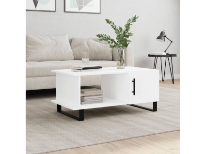 vidaXL Konferenčný stolík biely 90x50x40 cm kompozitné drevo