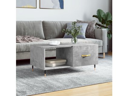 vidaXL Konferenčný stolík betónovo sivý 90x50x40 cm kompozitné drevo