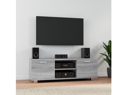 vidaXL TV skrinka sivý dub sonoma 120x40,5x35 cm spracované drevo