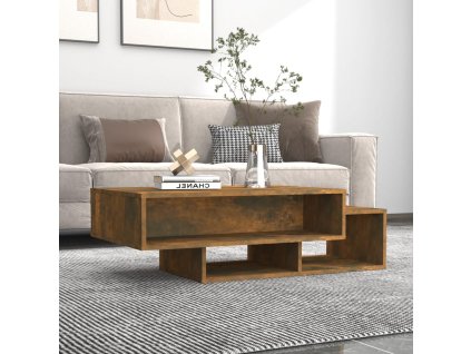 vidaXL Konferenčný stolík dymový dub 105x55x32 cm spracované drevo