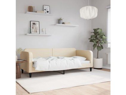 vidaXL Posteľný rám krémový 80x200 cm látka