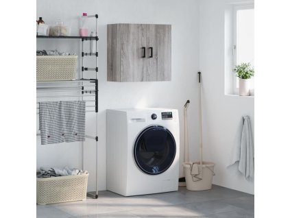 vidaXL Nástenná skrinka sivá sonoma 60x31x60 cm kompozitné drevo