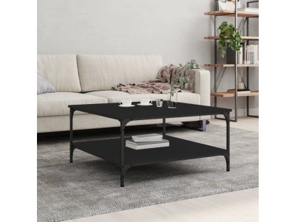 vidaXL Konferenčný stolík čierny 80x80x40 cm kompozitné drevo