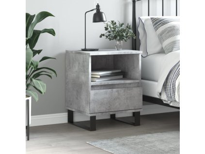 vidaXL Nočný stolík betónovo sivý 40x35x50 cm kompozitné drevo