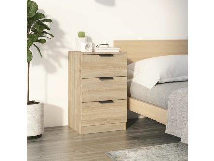 vidaXL Nočný stolík dub sonoma 40x36x65 cm