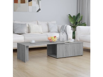 vidaXL Konferenčný stolík sivý sonoma 150x50x35cm spracované drevo