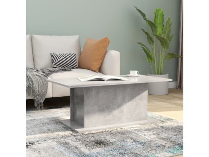 vidaXL Konferenčný stolík betónový sivý 102x55,5x40 cm drevotrieska