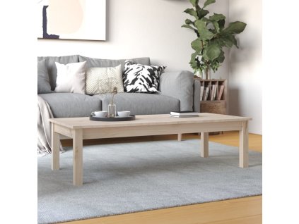 vidaXL Konferenčný stolík 110x50x30 cm borovicový masív