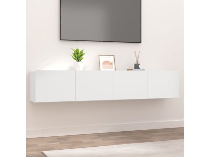 vidaXL TV skrinky 2 ks biele 80x30x30cm kompozitné drevo