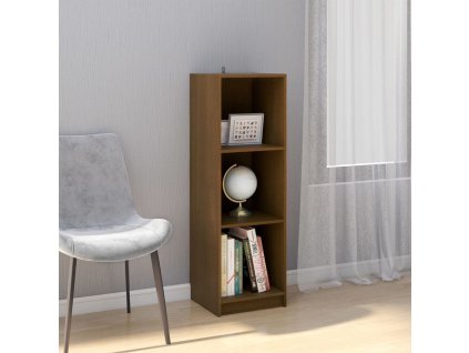 vidaXL Knižnica/deliaca stena medovo-hnedá masívna borovica