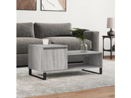 vidaXL Konferenčný stolík sivý dub sonoma 100x50x45cm spracované drevo