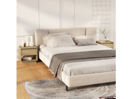 vidaXL Nočné stolíky 2 ks, dub sonoma 45x34x44 cm, kompozitné drevo