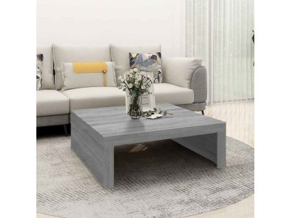 vidaXL Konferenčný stolík sivý sonoma 100x100x35cm spracované drevo