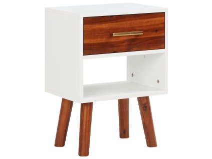 vidaXL Nočný stolík, masívne akáciové drevo, 40x30x57 cm