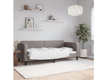 vidaXL Posteľný rám sivohnedý 80x200 cm látka