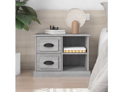 vidaXL Nočný stolík sivý sonoma 60x35,5x45 cm