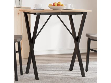 vidaXL Nohy jedálenského stola X-rám 60x50x73 cm liatina