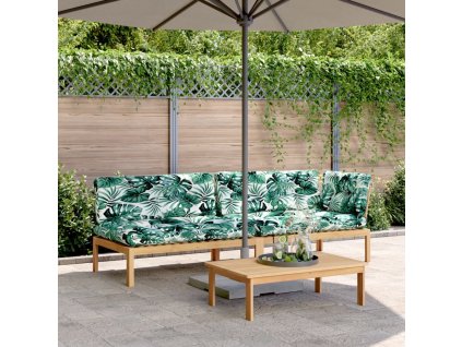 vidaXL 3-dielna záhradná paletová súprava pohoviek s vankúšmi akácia