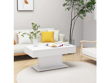 vidaXL Konferenčný stolík, biely 96x50x45 cm, kompozitné drevo