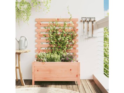 vidaXL Záhradný kvetináč s regálom 79x39,5x114 cm masívny douglas