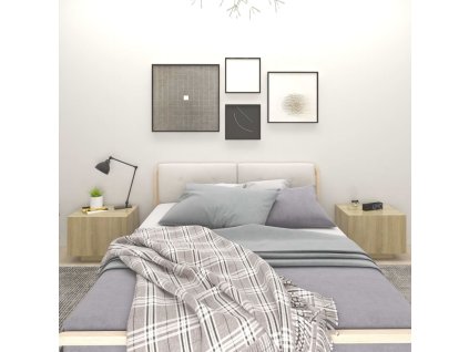 vidaXL Nočný stolík, dub sonoma 100x35x40 cm, kompozitné drevo