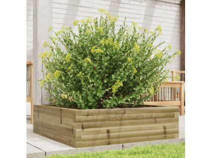 vidaXL Záhradný kvetináč 80x80x23 cm impregnovaná borovica