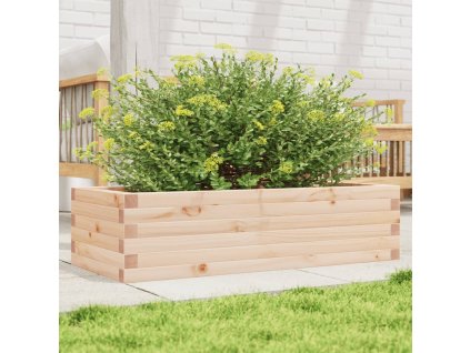 vidaXL Záhradný kvetináč 90x40x23 cm masívna borovica
