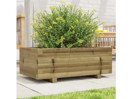 vidaXL Záhradný kvetináč 70x40x26,5 cm impregnovaná borovica