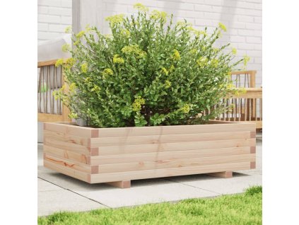 vidaXL Záhradný kvetináč 90x60x26,5 cm masívna borovica