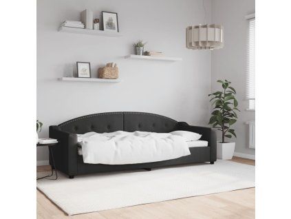 vidaXL Posteľný rám čierny 80x200 cm látka