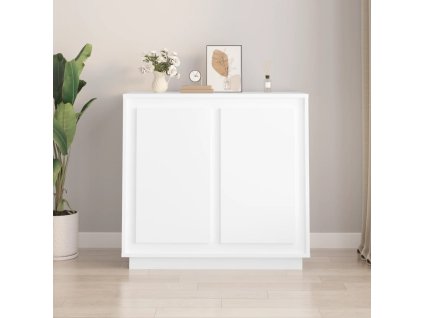 vidaXL Komoda biela 80x34x75 cm kompozitné drevo