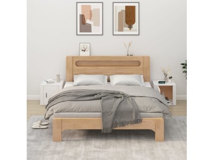 vidaXL Nočné stolíky 2 ks lesklé biele 50x39x47 cm