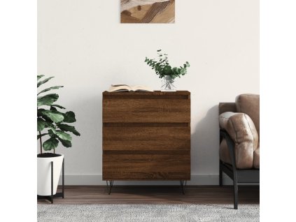 vidaXL Komoda hnedý dub 60x35x70 cm spracované drevo