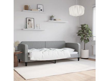 vidaXL Posteľný rám bledosivý 80x200 cm látka