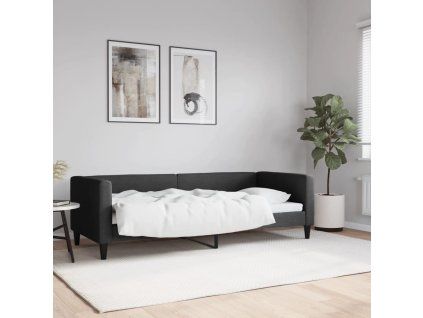 vidaXL Posteľný rám čierny 80x200 cm látka
