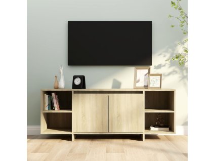 vidaXL TV skrinka dub sonoma 130x35x50 cm drevotrieska