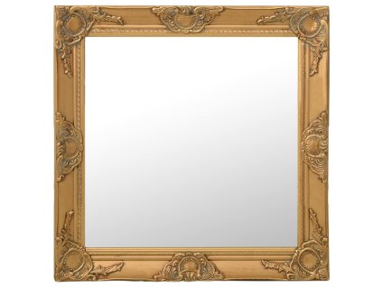 vidaXL Nástenné zrkadlo v barokovom štýle 60x60 cm zlaté
