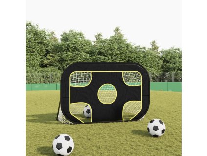 vidaXL Sieť na futbalovú bránku s terčom 120x80x80 cm polyester