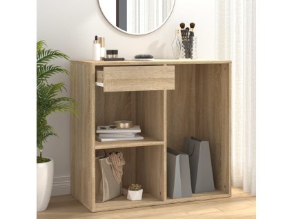 vidaXL Kozmetická skrinka, dub sonoma 80x40x75 cm, kompozitné drevo