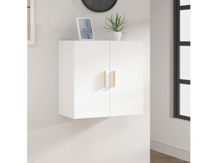 vidaXL Nástenná skrinka biela 60x30x60 cm spracované drevo