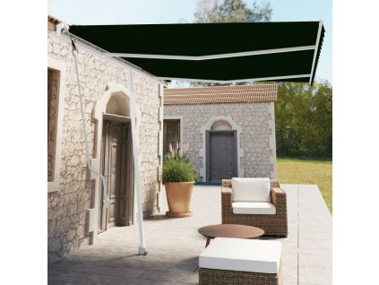 vidaXL Samostatne stojaca automatická markíza 350x250 cm antracitová