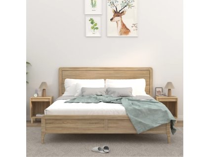vidaXL Nočné stolíky 2 ks dub sonoma 40x35x50 cm