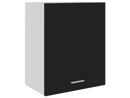 vidaXL Závesná skrinka, čierna 50x31x60 cm, kompozitné drevo