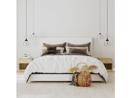 vidaXL Nočný stolík 2 ks so zásuvkou, farba dubového dreva