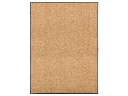 vidaXL Rohožka, prateľná, krémová 90x120 cm