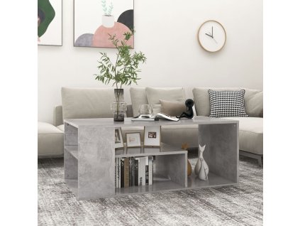 vidaXL Konferenčný stolík, betónovo sivý 100x50x40cm, kompozitné drevo