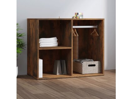 vidaXL Kozmetická skrinka dymový dub 80x40x65 cm spracované drevo