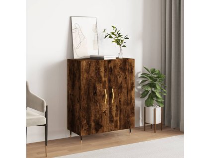 vidaXL Komoda dymový dub 69,5x34x90 cm kompozitné drevo