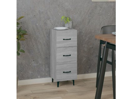 vidaXL Komoda sivý dub sonoma 34,5x34x90 cm spracované drevo