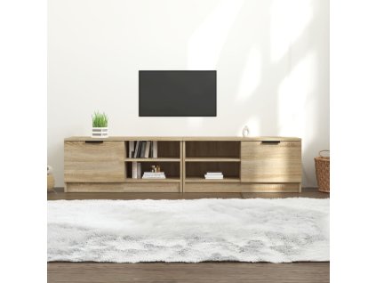 vidaXL TV stolíky 2 ks dub sonoma 80x35x36,5 cm spracované drevo